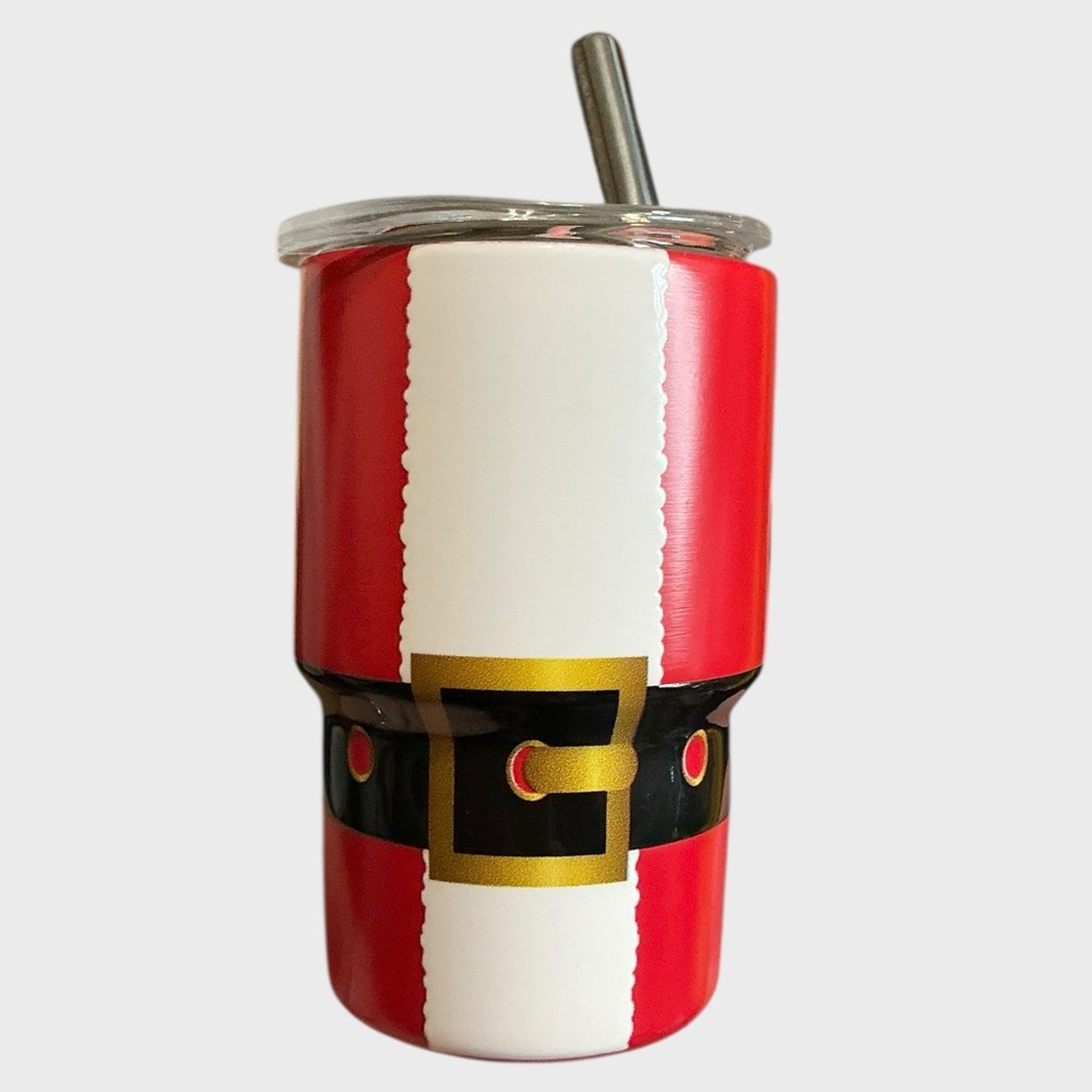 Ashland Mini Santa Suit Stainless Steel Tumbler 3oz Shot Glass Cup NWT